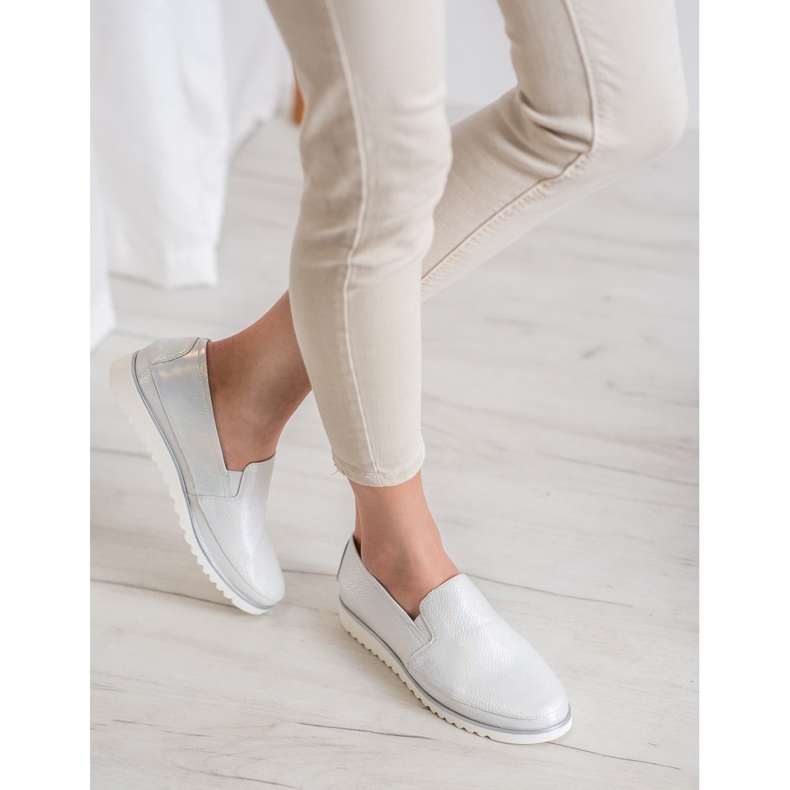 Sergio Leone Ezüst csúszás a cipőn szürke 1