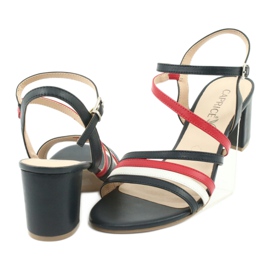 Caprice szandál női cipő 28304 fehér piros sötétkék 4