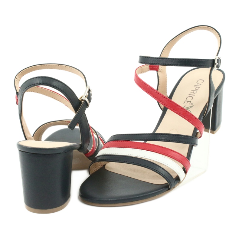 Caprice szandál női cipő 28304 fehér piros sötétkék 4