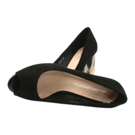 Suede szivattyúk Sergio Leone PB135 fekete 5