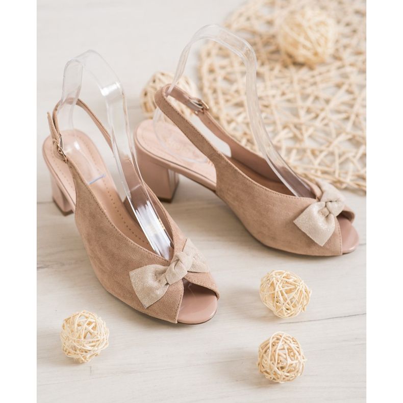 Sergio Leone Nyitott orrú szandál íjjal barna 2