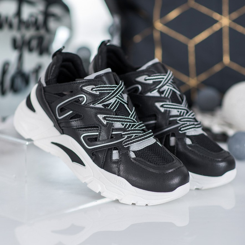 Small Swan Kényelmes Eco bőr cipők fekete 1