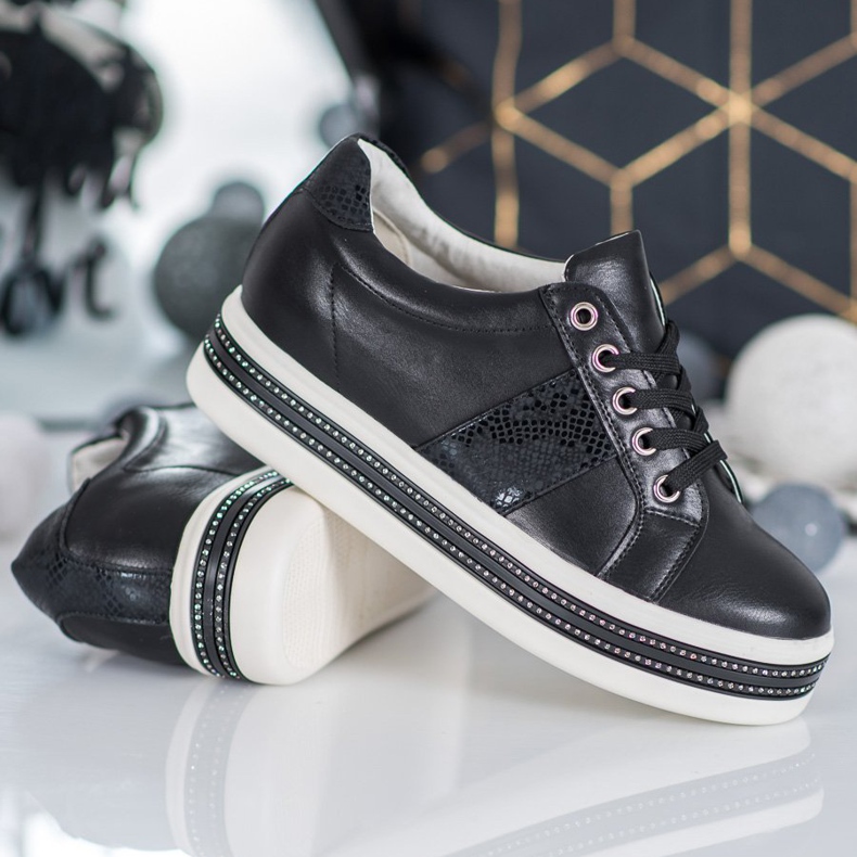 Bestelle Cipős cirkóniával fekete 1