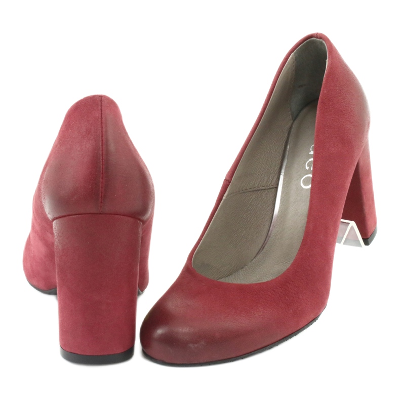 Klasszikus női cipő Edeo 2119 claret sokszínű 3