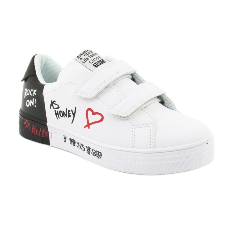 American Club ES05 fehér és fekete cipők 1