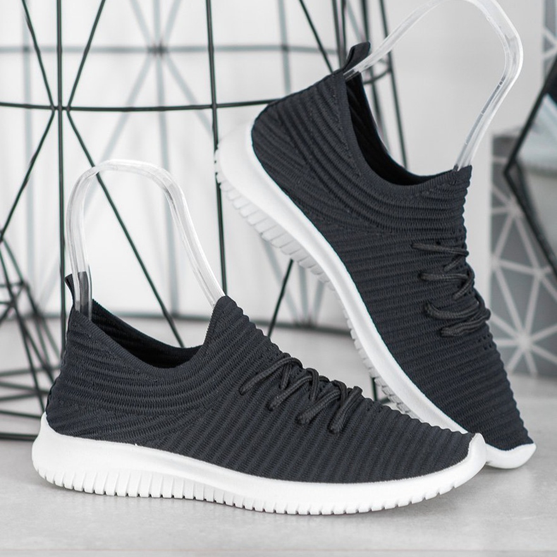 SHELOVET Textil csúszásgátló cipő fekete 1