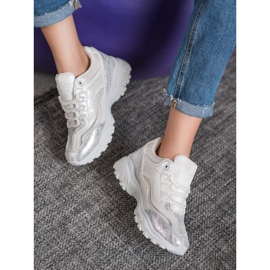 Small Swan Stílusos fehér cipők 2