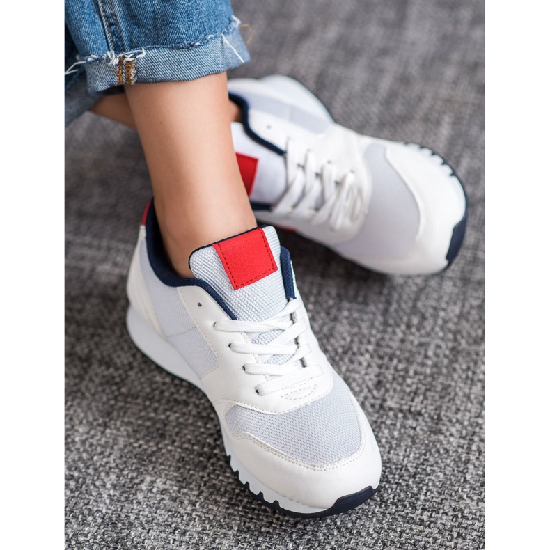 SHELOVET Klasszikus sportcipő fehér 2