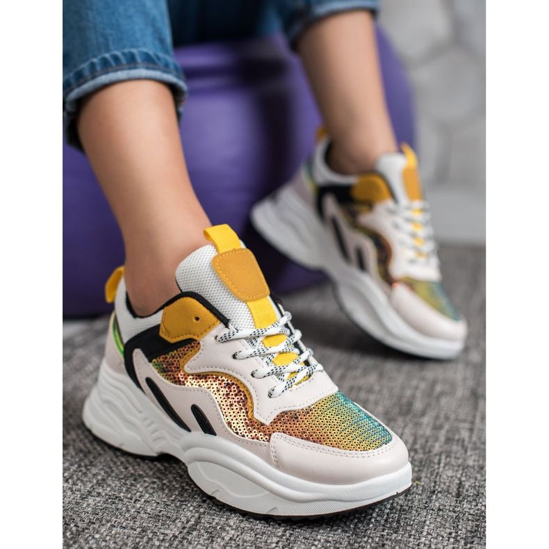 Weide Divatos cipők flitterekkel sokszínű 1