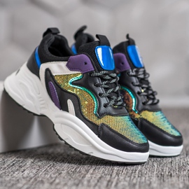 Weide Divatos cipők flitterekkel sokszínű 1