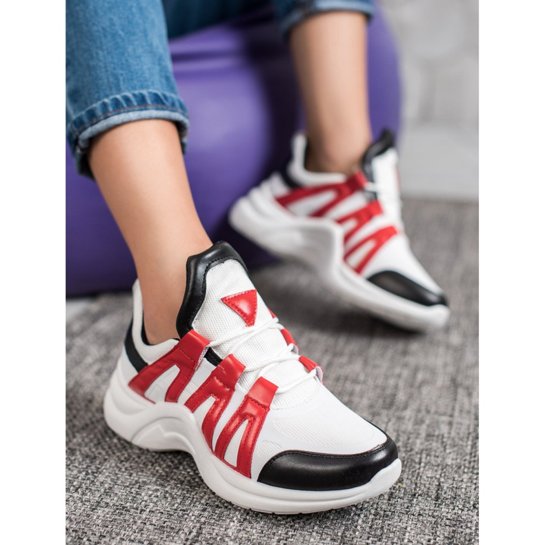 SHELOVET Kényelmes divat cipők fehér sokszínű 1