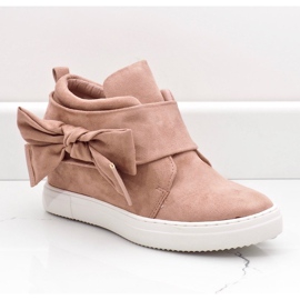 Rózsaszín velúr cipők XW37320 1
