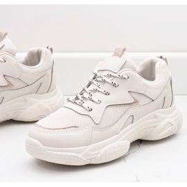 Bézs divatos női sportcipő 7939-SP 1