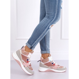 Magasszárú cipők D20-2 Pink sokszínű 1