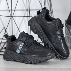 Bella Paris Fűzős fekete cipők 2