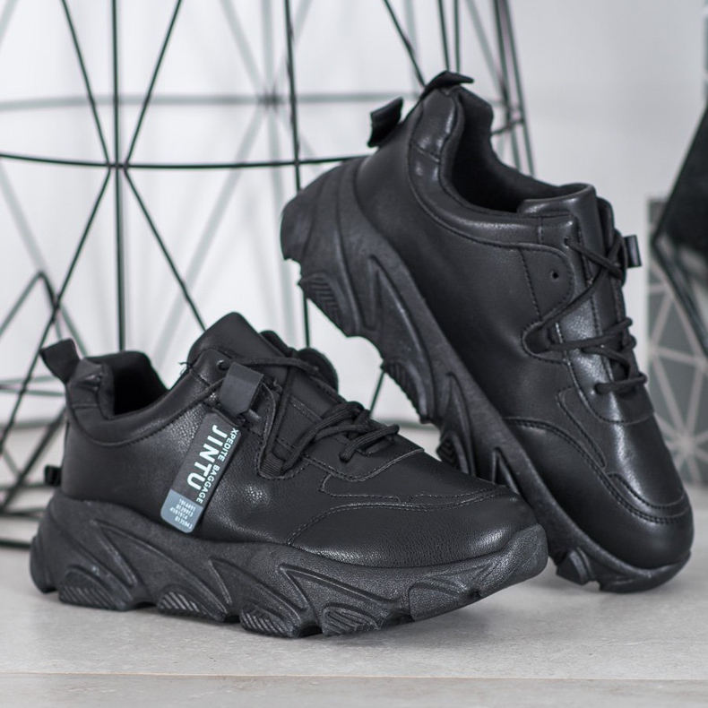 Bella Paris Fűzős fekete cipők 2