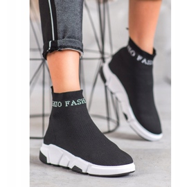 SHELOVET Divat Slip-On Cipők fekete 1