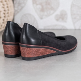 Elegáns VINCEZA balerinák fekete 2