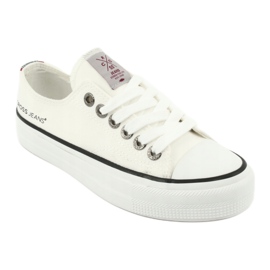 Cross Jeans Classic Sneakers Biaded White FF2R4010C fehér 1