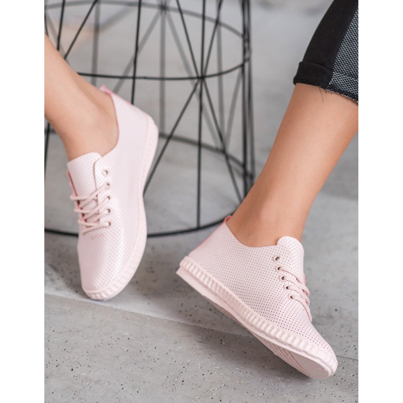 SHELOVET Könnyű púder cipők rózsaszín 2