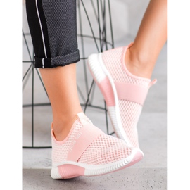 SHELOVET Csúsztatható divatcipő rózsaszín 2