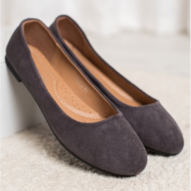 Diamantique Klasszikus velúr balerinák szürke 1
