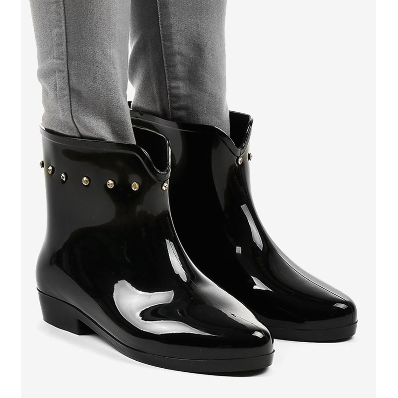 Fekete rövid galushes köbös cirkóniákkal SD97E-1 1