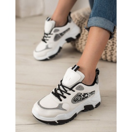 Bella Paris Eco bőr cipők fehér sokszínű 1