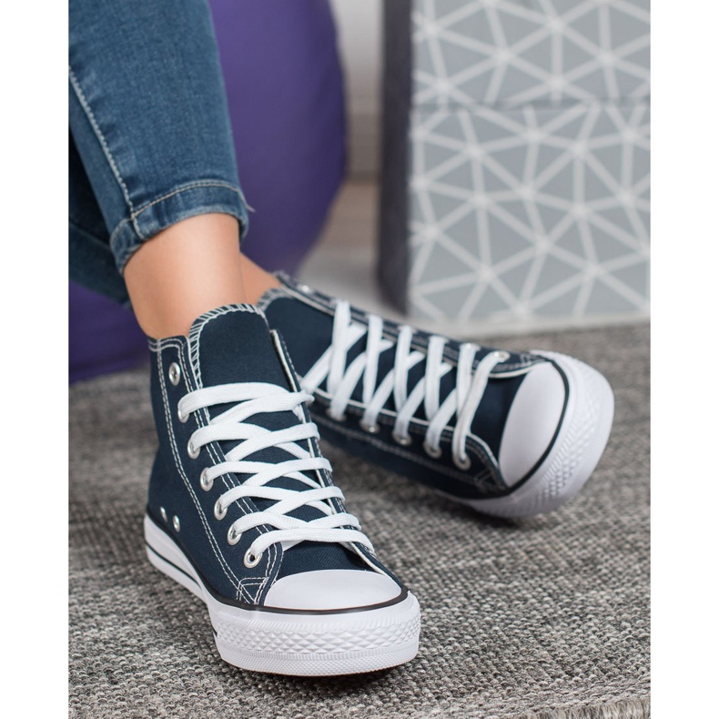 Super Me Magas cipők kék 1