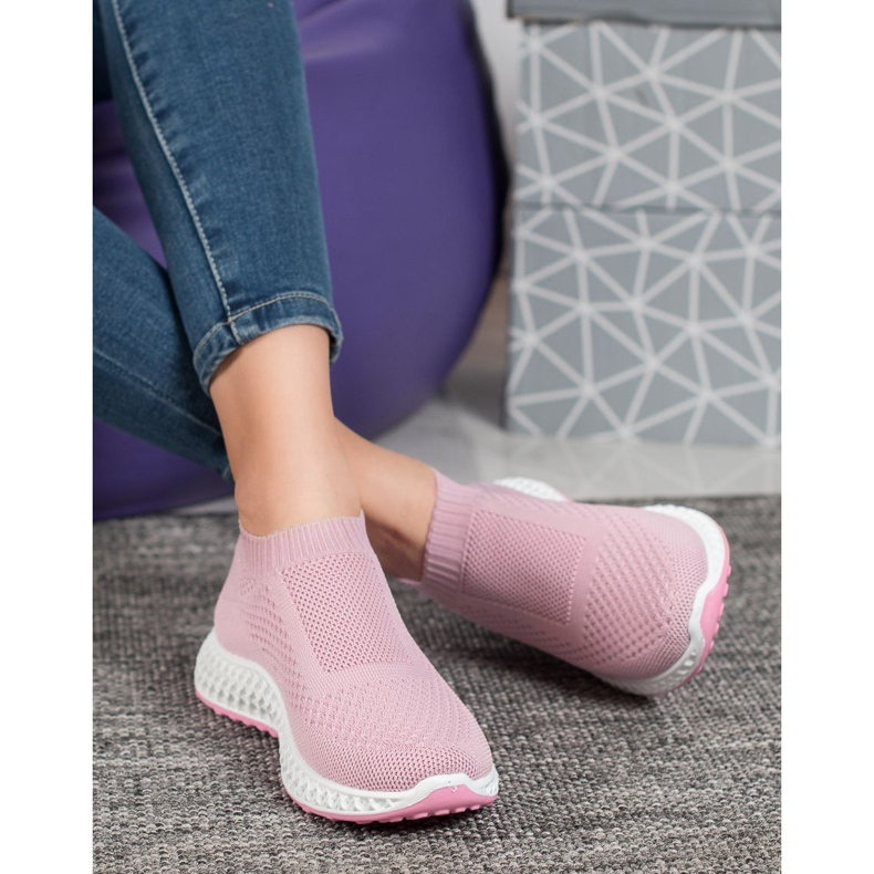 Goodin Áttört sportcipő rózsaszín 2