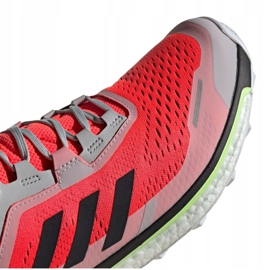 Adidas Terrex Agravic Flow M EF2116 cipő piros szürke sokszínű 2