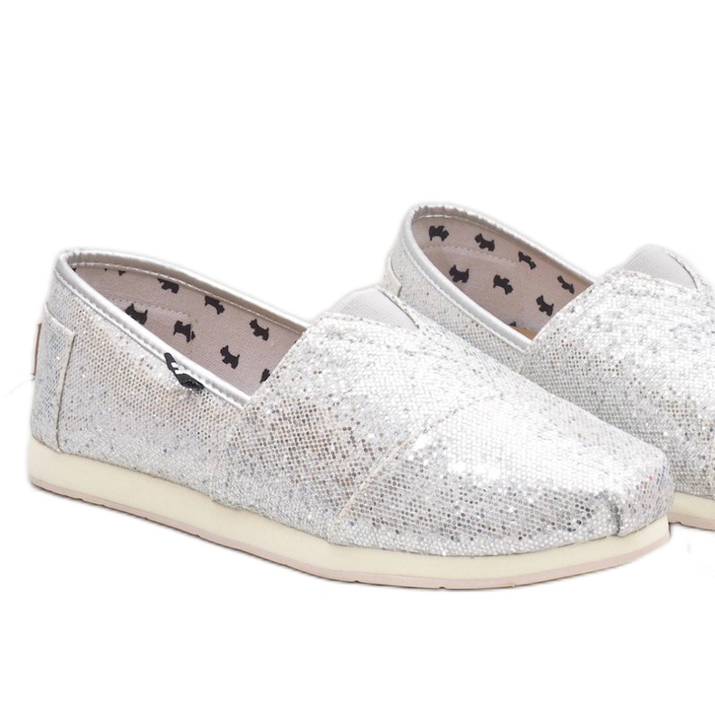 Ezüst cipő, csúszás a kutyákon AG0025 szürke 1