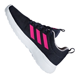 Adidas Lite Racer Cln Jr BB7045 cipő sötétkék rózsaszín 1