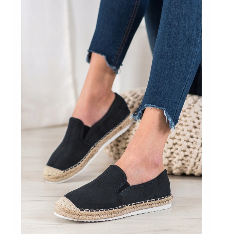 Goodin Velúr Espadrilles fekete 1