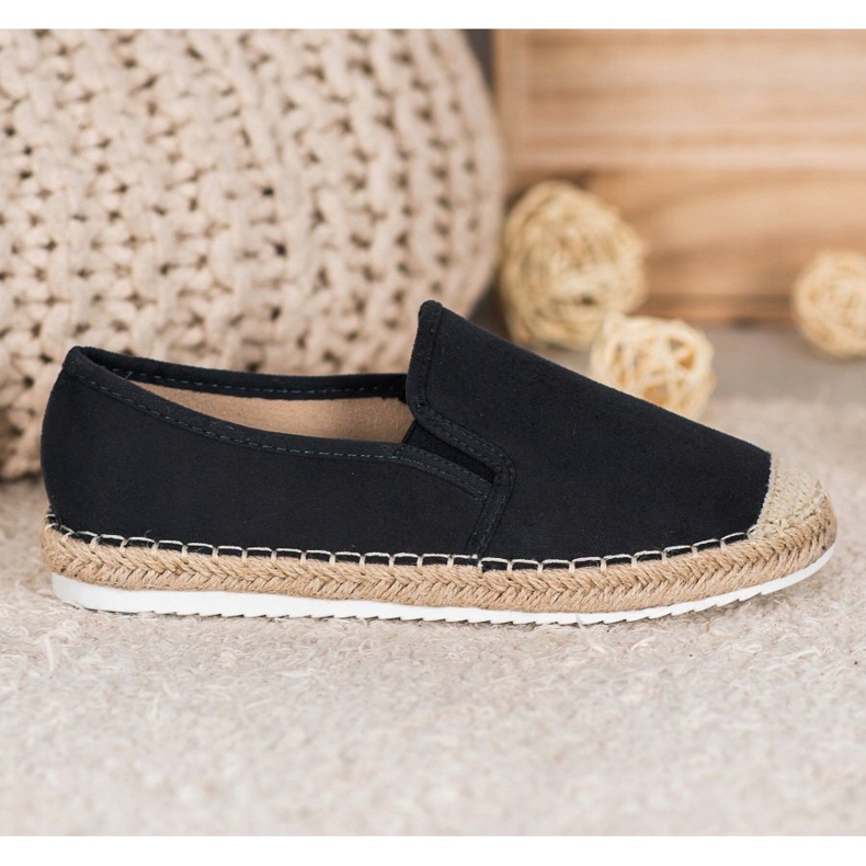Goodin Velúr Espadrilles fekete 2