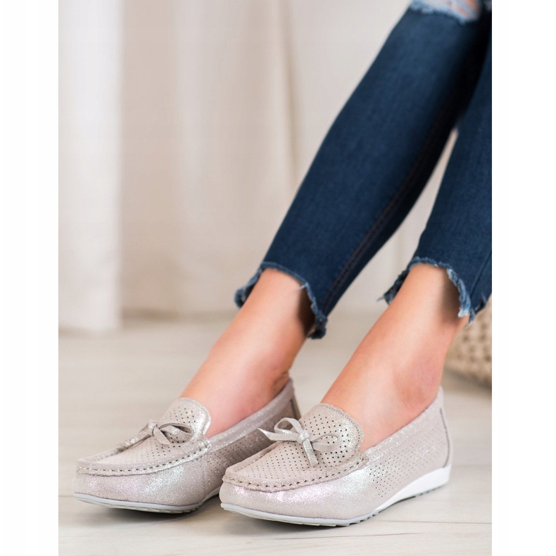 Goodin Bőr cipő íjjal barna 2