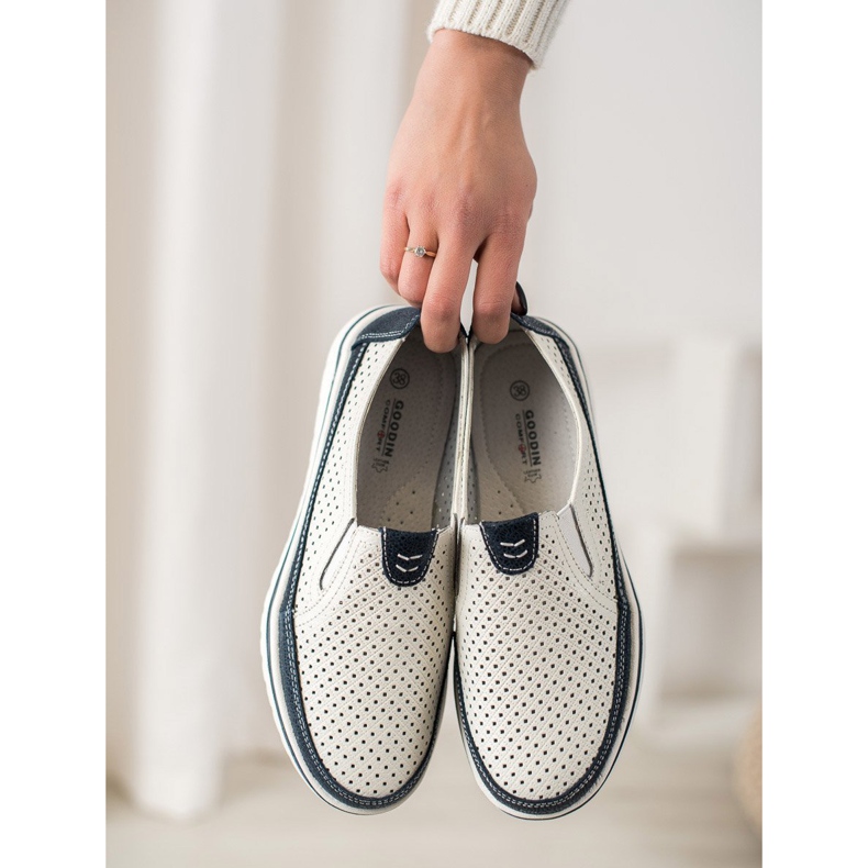 Goodin Könnyű bőr cipő fehér 1 Goodin Könnyű bőr cipő fehér 1