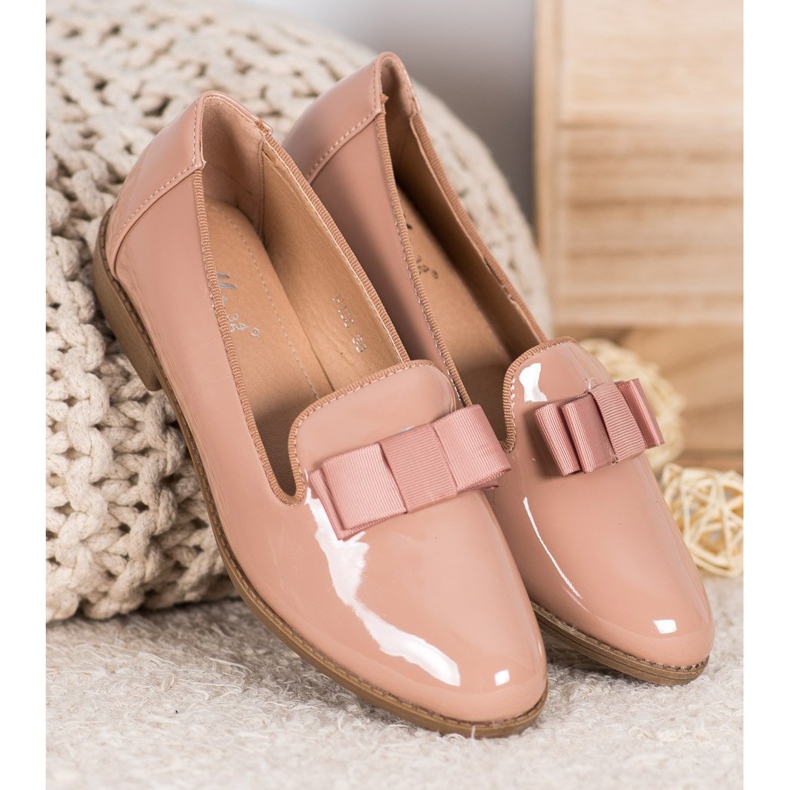 Fama Lakkozott urak íjjal barna 2