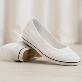 Super Me Áttört balerina Ék fehér 1