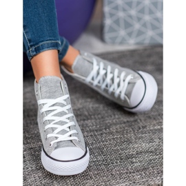 Super Me Magas cipők szürke 2