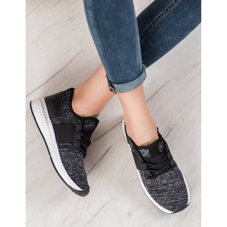 Bona Sportcipő a platformon fekete 1