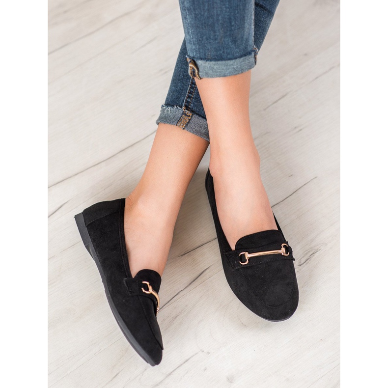 Bestelle Stílusos mokaszin díszítéssel fekete 1