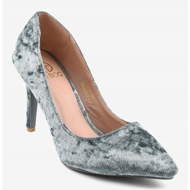 Francine szürke velúr sarok B-6 1