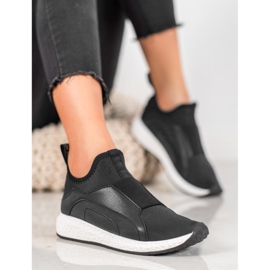 Bona Fekete cipő a platformon 1