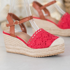 Small Swan Ék -espadrillák barna piros 1