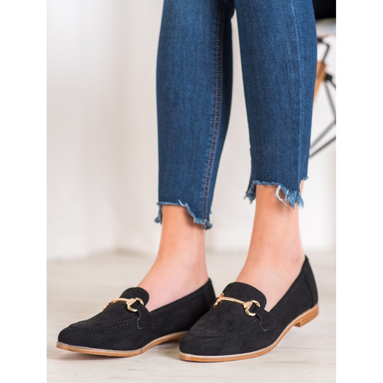 Seastar Elegáns csúszós cipő fekete 1