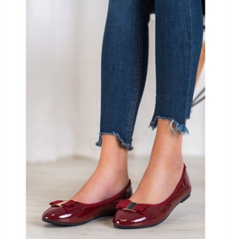 Fama Lakkozott balerina íjjal piros 1