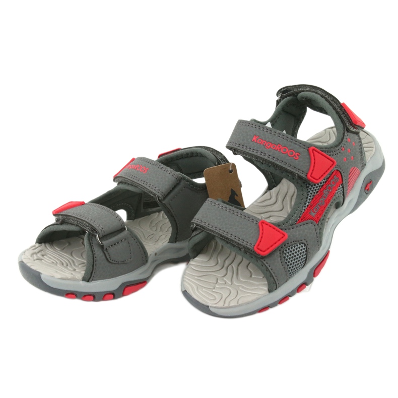 KangaRoos Sandals Boys's Grey Red Faam beszúrás 18337 szürke 3