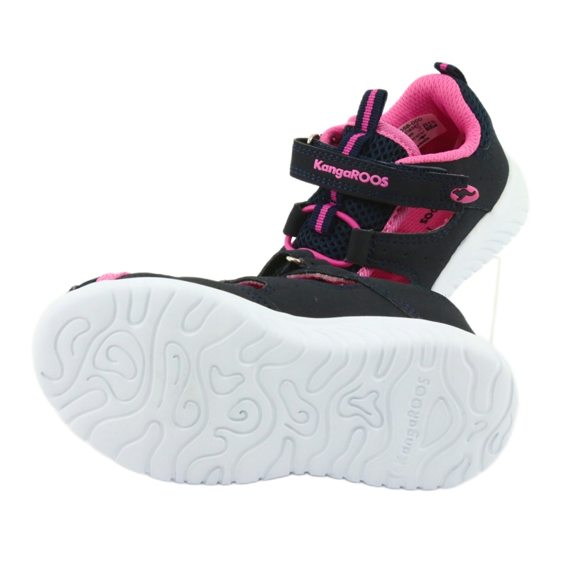 Tépőzáras szandál KangaRoos 02058 dk navy sötétkék rózsaszín 5