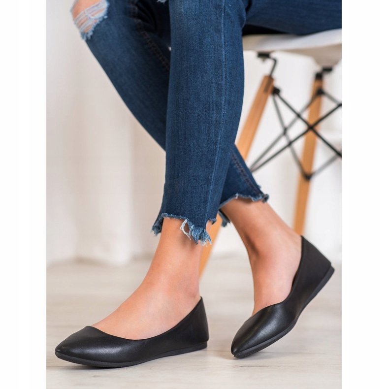 Seastar Fekete balerinák öko bőrrel 1